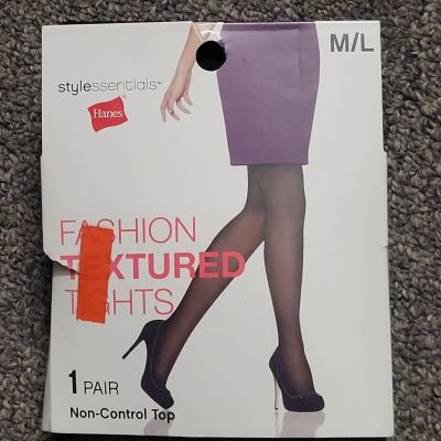 Hanes Style Essentials SE Diamond Dot Tights Black M/L